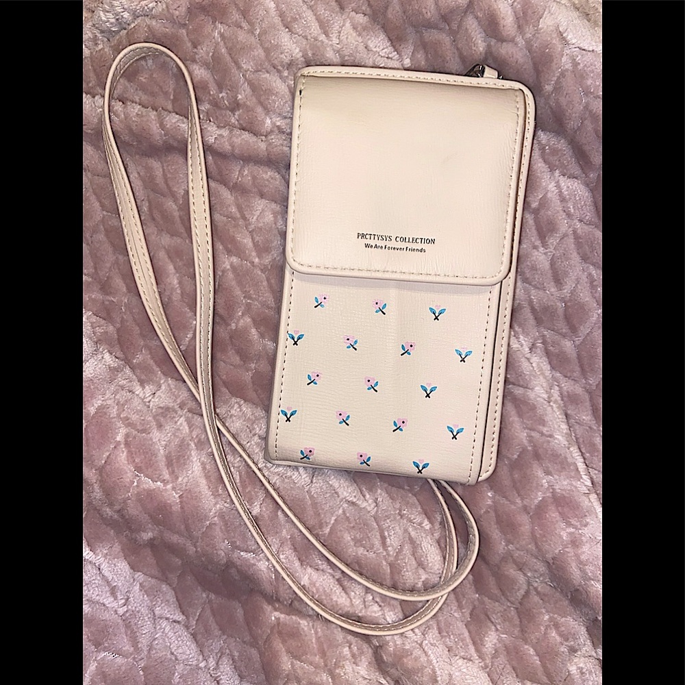Pink Crossbody Phone Wallet